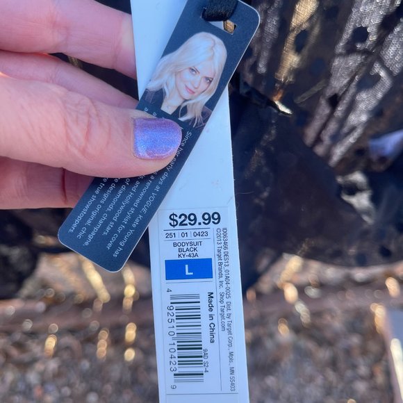 Sheer Polka Dot Bodysuit - Picture 5 of 8